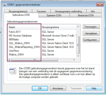 odbc-connecties